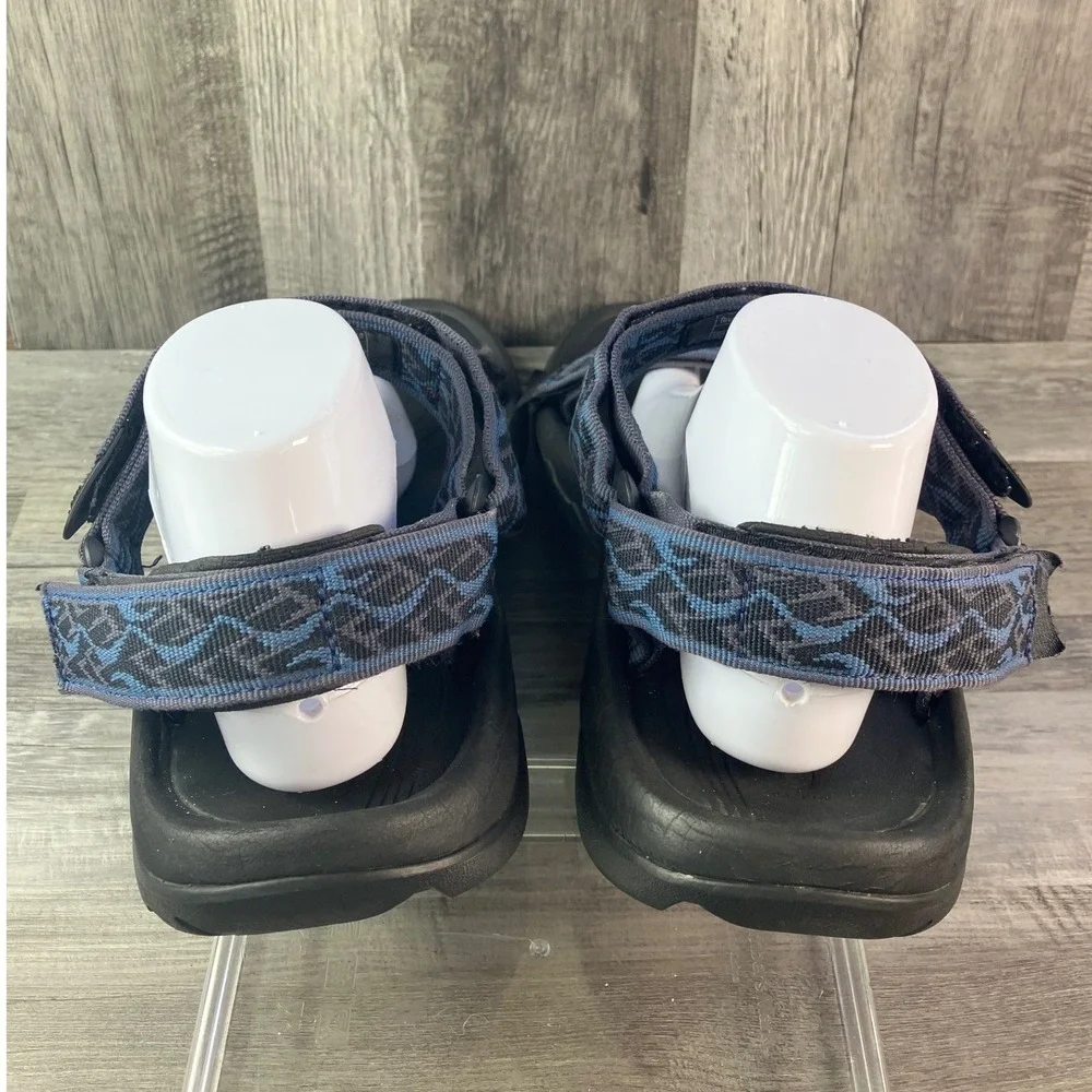 Teva Hurricane 4 Men's 13 Wavy Trail Navy Blue Sport Hiking Sandals 1093379